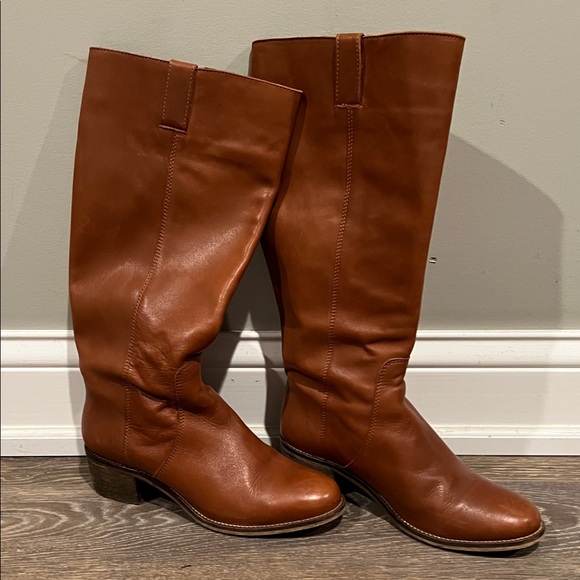 Cyrillus Chestnut Leather Heeled Boots - Picture 1 of 3